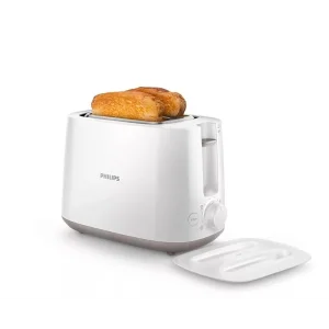 Тостер Philips Daily Collection 830Вт, кришка від пилу, пластик, білий, HD2582/00 UA